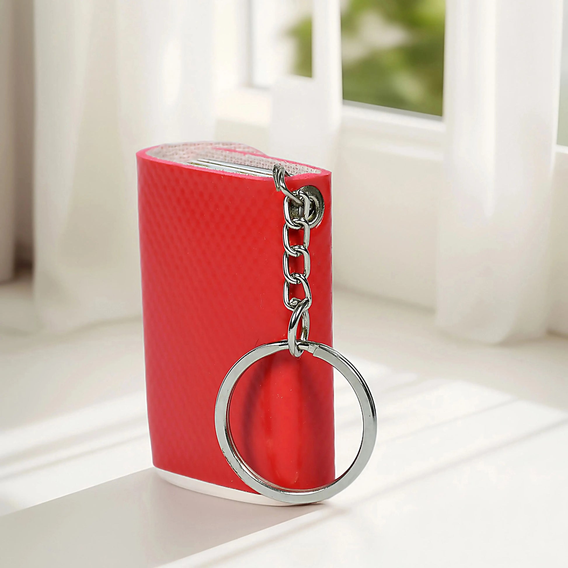 Flashing Click Custom Vegan Leather Photo Keychain with 12 Pictures and Text – Perfect Gift for All Occasions Flashing Click